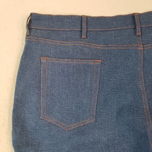 MTailor Jeans men's 44x29 relaxed straight custom-made blue stretch denim pants - Picture 9 of 12